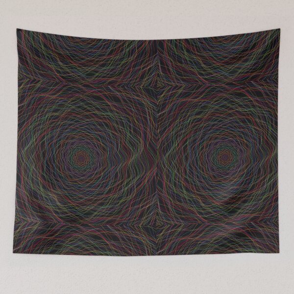 Item preview, Ripple — Rainbow Concentric Spiral Art Print designed and sold by VeluxCreative.