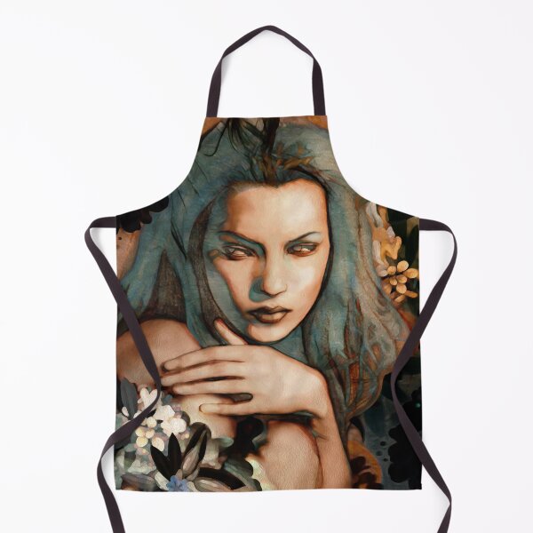 Item preview, Blue Sand Jasmine: Sepia & Blue Abstract Portrait designed and sold by MarCanton.