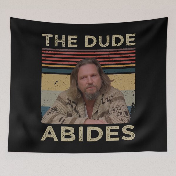 Item preview, Vintage The Dude Abides Movie Quote designed and sold by DVMavix.