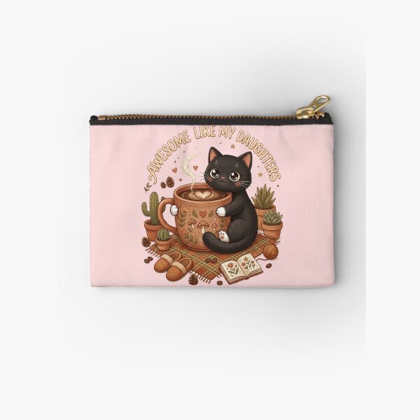 Item preview, Awesome Like My Daughters And Cats Cute Kawaii Cat Lover Funny Cozy Coffee Aesthetic Gift designed and sold by Im-Ara.