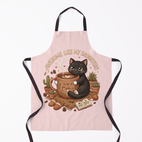Item preview, Awesome Like My Daughters And Cats Cute Kawaii Cat Lover Funny Cozy Coffee Aesthetic Gift designed and sold by Im-Ara.