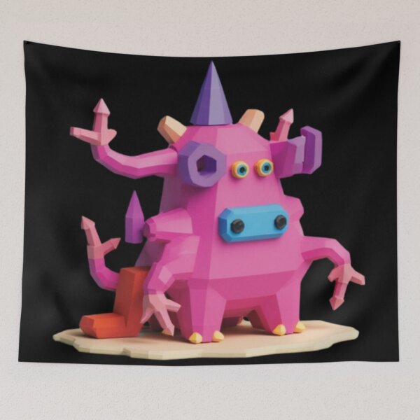 Item preview, Low Poly Purple Creature designed and sold by pompom123.