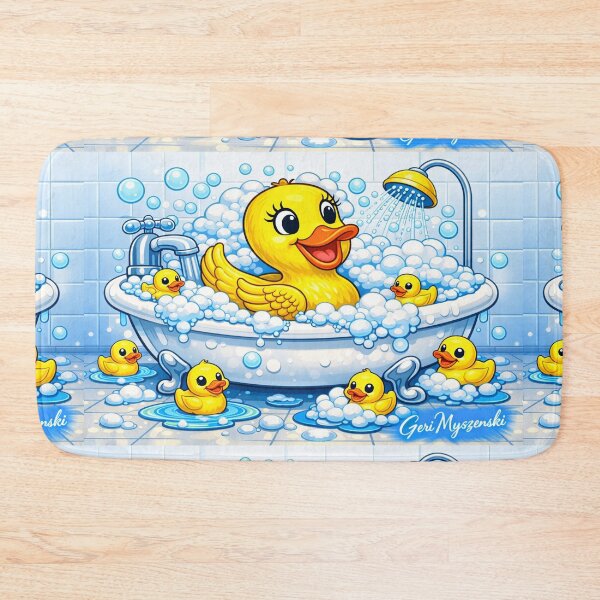 Item preview, Rubber Duck Family Bath Time designed and sold by The Art Queen Of Michigan .