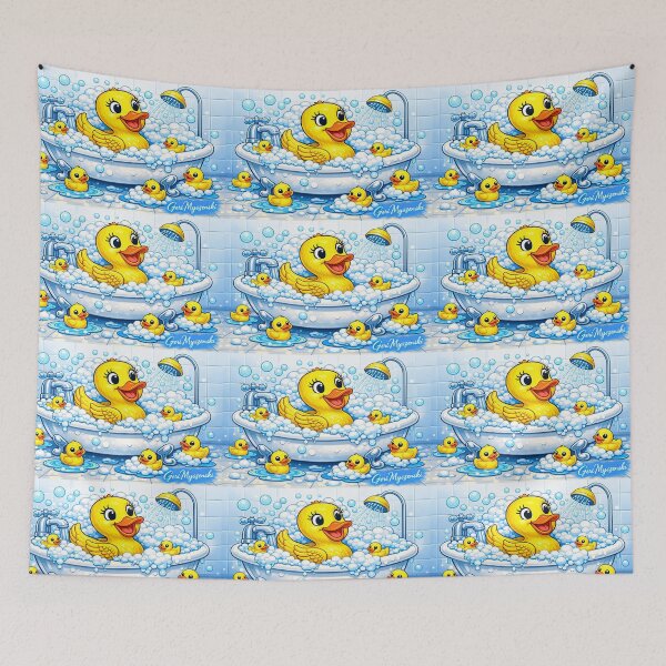 Item preview, Rubber Duck Family Bath Time designed and sold by The Art Queen Of Michigan .