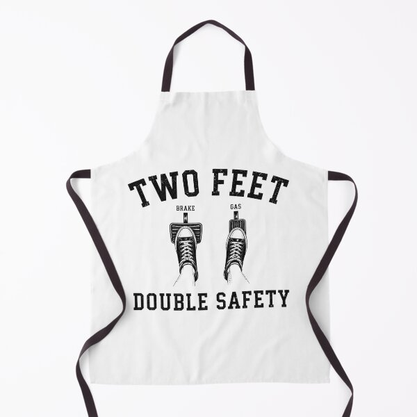 Item preview, Two Feet Double Safety Funny Driving Humor designed and sold by bosamji.