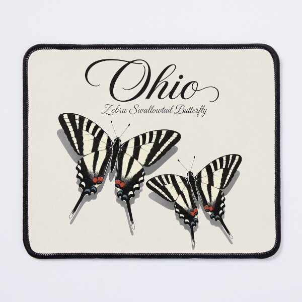Item preview, Ohio Zebra Swallowtail Butterfly Retro Poster designed and sold by The-Drip-Studio.