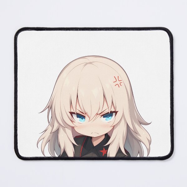 Item preview, Erika Itsumi Girls Und Panzer Chibi Angry Glare designed and sold by 108Recordings.