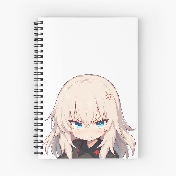Item preview, Erika Itsumi Girls Und Panzer Chibi Angry Glare designed and sold by 108Recordings.