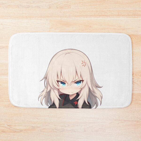 Item preview, Erika Itsumi Girls Und Panzer Chibi Angry Glare designed and sold by 108Recordings.