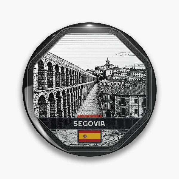 Item preview, Segovia Spain Linocut Style  designed and sold by Thistle-TShop.