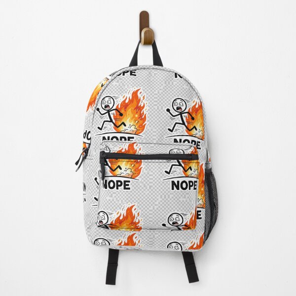Item preview, NOPE! Funny Stick Figure Running From Problems  designed and sold by Zentroodle.