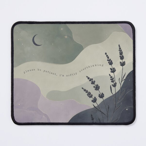Item preview, Sage and Lavender Minimalist Celestial Waves Softly Overthinking designed and sold by Glitchart66.