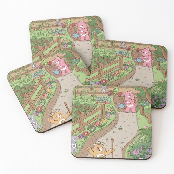Item preview, Kawaii Pastel Bears in a Cottagecore Garden designed and sold by dyrestald.