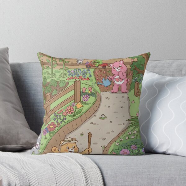Item preview, Kawaii Pastel Bears in a Cottagecore Garden designed and sold by dyrestald.