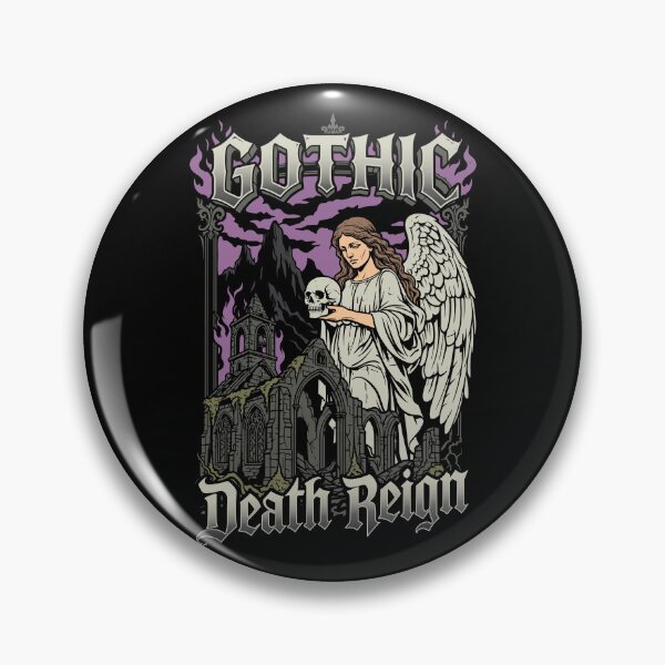 Item preview, Gothic Angel Death Reign | Vintage Dark Art Graphic designed and sold by fabiandesigns88.