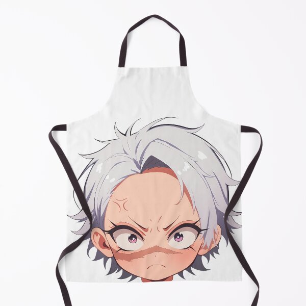 Item preview, Sanemi Shinazugawa Demon Slayer Chibi Angry White Hair designed and sold by 108Recordings.