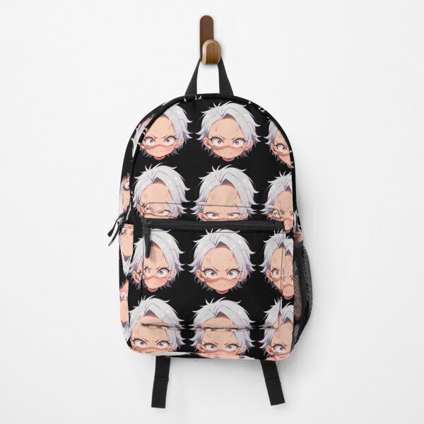 Item preview, Sanemi Shinazugawa Demon Slayer Chibi Angry White Hair designed and sold by 108Recordings.
