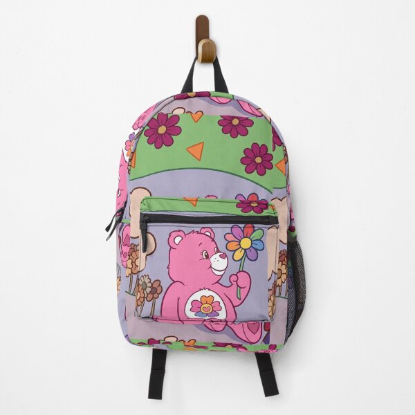 Item preview, Retro Pink Bears with a Magical Rainbow Flower designed and sold by dyrestald.