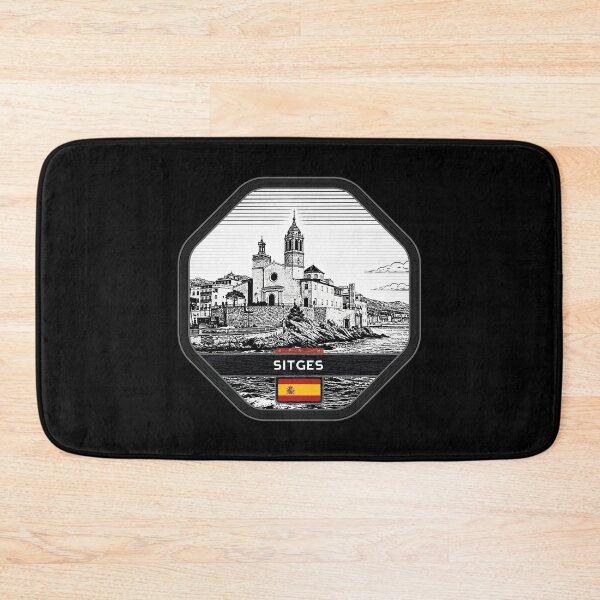 Item preview, Sitges Spain Linocut Style  designed and sold by Thistle-TShop.