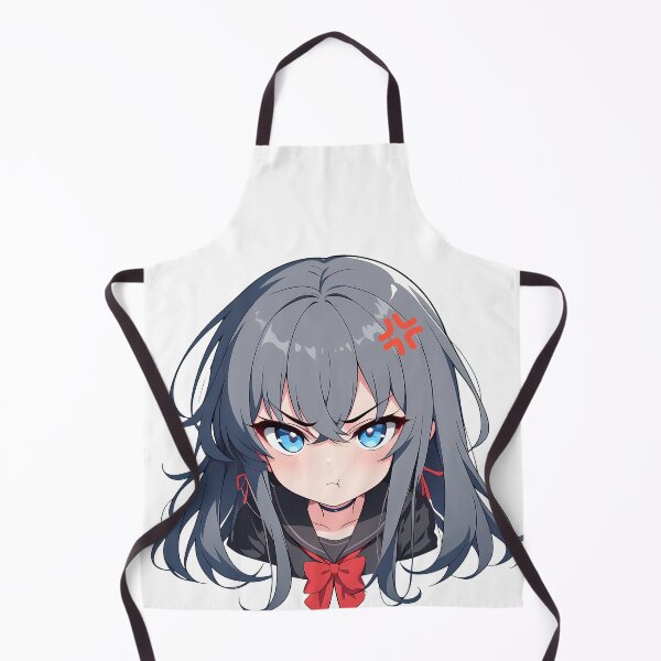 Item preview, Yukino Yukinoshita Oregairu Angry Chibi Blue Eyes Pout designed and sold by 108Recordings.