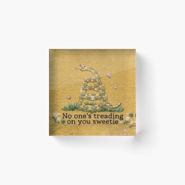 Item preview, No one's treading on you sweetie designed and sold by FakeNewsSticker.