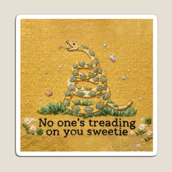 Item preview, No one's treading on you sweetie designed and sold by FakeNewsSticker.