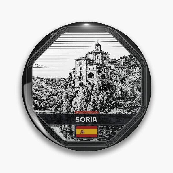 Item preview, Soria Spain Linocut Style  designed and sold by Thistle-TShop.