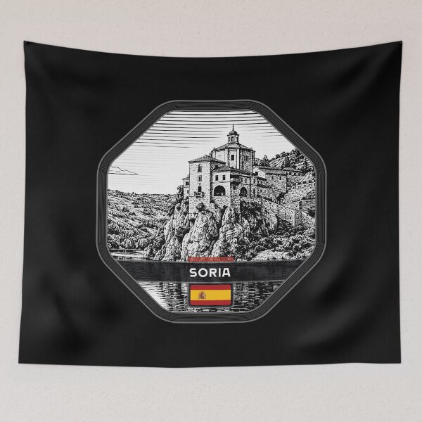 Item preview, Soria Spain Linocut Style  designed and sold by Thistle-TShop.