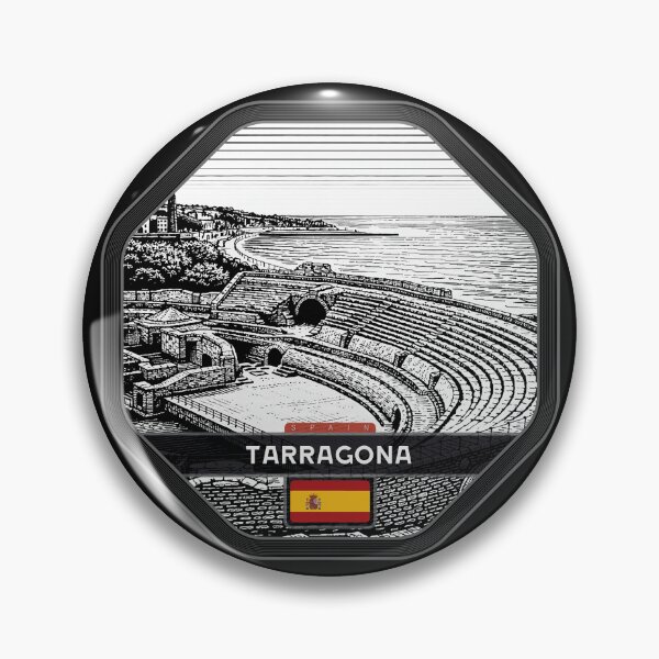 Item preview, Tarragona Spain Linocut Style  designed and sold by Thistle-TShop.