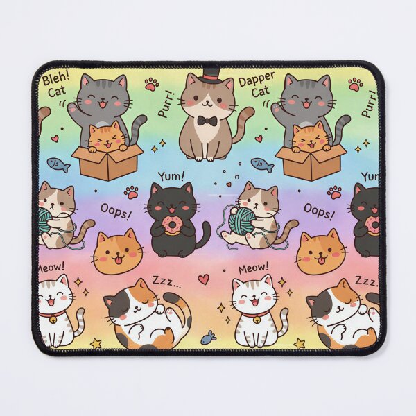 Item preview, Super Cute Kawaii Cats designed and sold by FunFitsFactory.