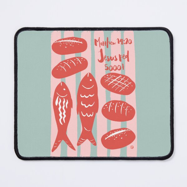 Item preview, Jesus Feeds 5000+ - 5 Loaves 2 Fish Biblical Illustration designed and sold by joyfultaylor.