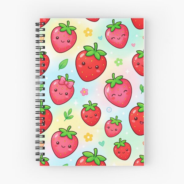 Item preview, Super Cute Kawaii Strawberries designed and sold by FunFitsFactory.