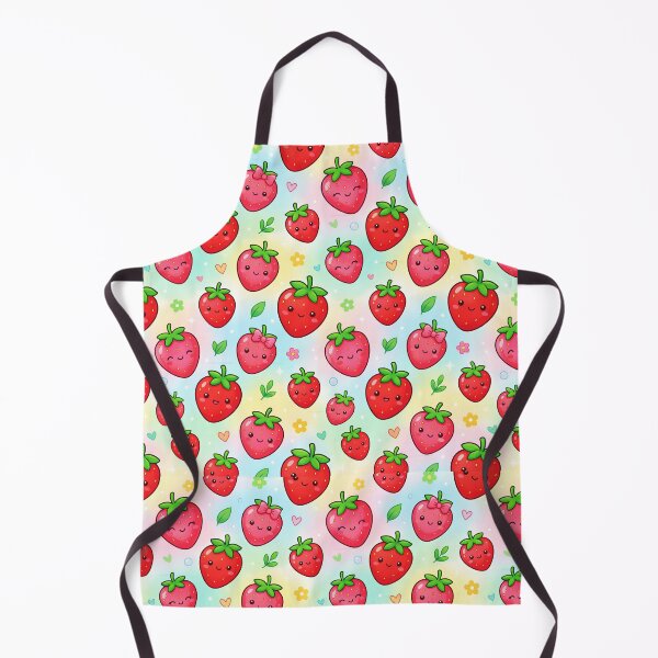 Item preview, Super Cute Kawaii Strawberries designed and sold by FunFitsFactory.