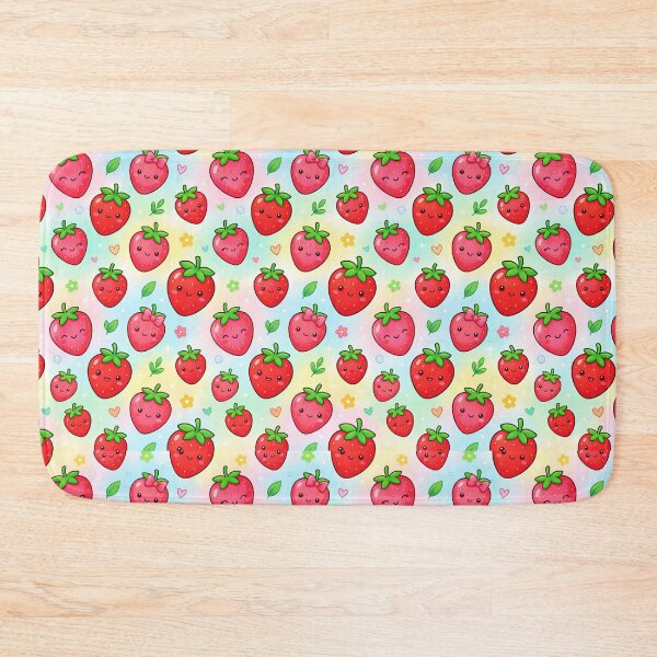 Item preview, Super Cute Kawaii Strawberries designed and sold by FunFitsFactory.