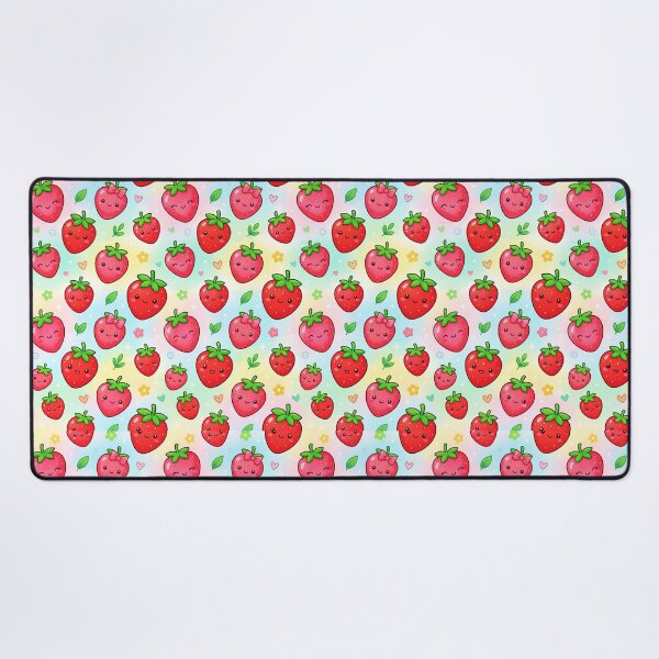 Item preview, Super Cute Kawaii Strawberries designed and sold by FunFitsFactory.