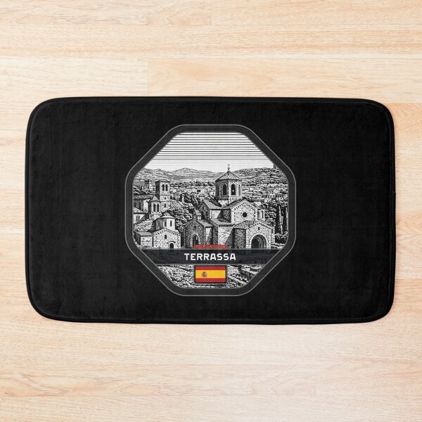 Item preview, Terrassa Spain Linocut Style  designed and sold by Thistle-TShop.