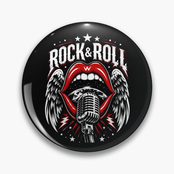 Item preview, Vintage Rock And Roll Lips Microphone Graphic Design designed and sold by DeimosArtIntl.