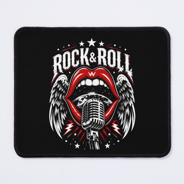 Item preview, Vintage Rock And Roll Lips Microphone Graphic Design designed and sold by DeimosArtIntl.