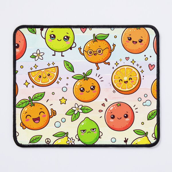 Item preview, Super Cute Kawaii Citrus Fruit designed and sold by FunFitsFactory.