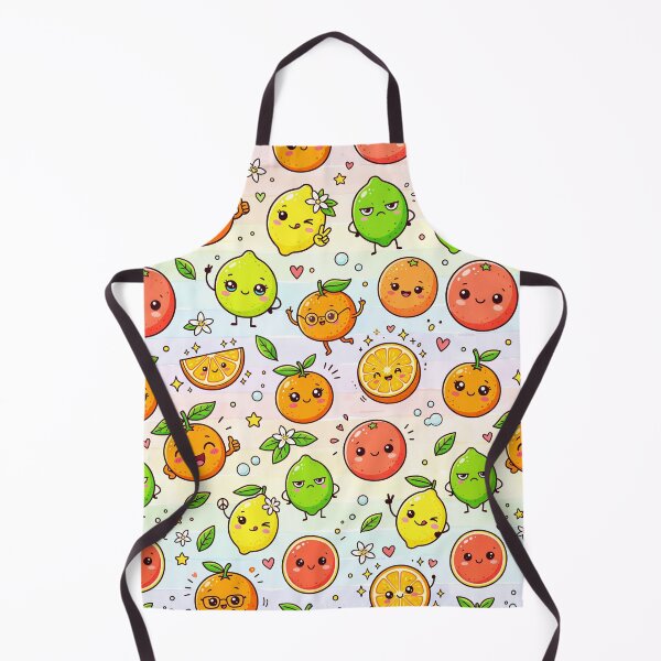 Item preview, Super Cute Kawaii Citrus Fruit designed and sold by FunFitsFactory.
