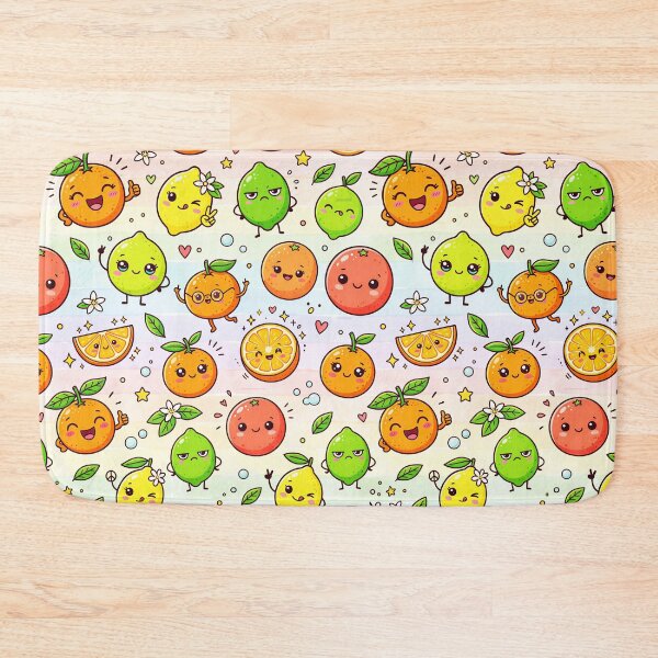 Item preview, Super Cute Kawaii Citrus Fruit designed and sold by FunFitsFactory.