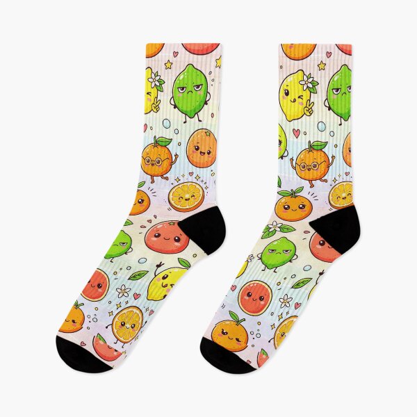 Item preview, Super Cute Kawaii Citrus Fruit designed and sold by FunFitsFactory.
