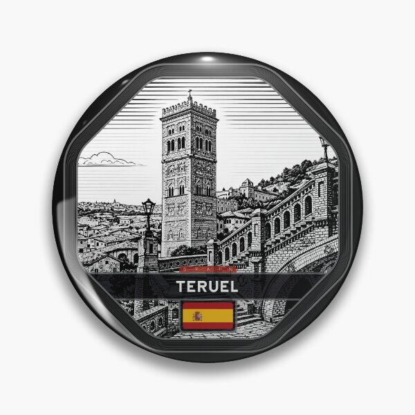 Item preview, Teruel Spain Linocut Style  designed and sold by Thistle-TShop.