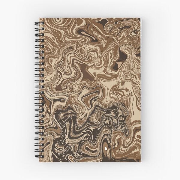 Item preview, Mocha Mirage Abstract Swirl Art – Earth Tone Fluid Design designed and sold by Zeddessay.