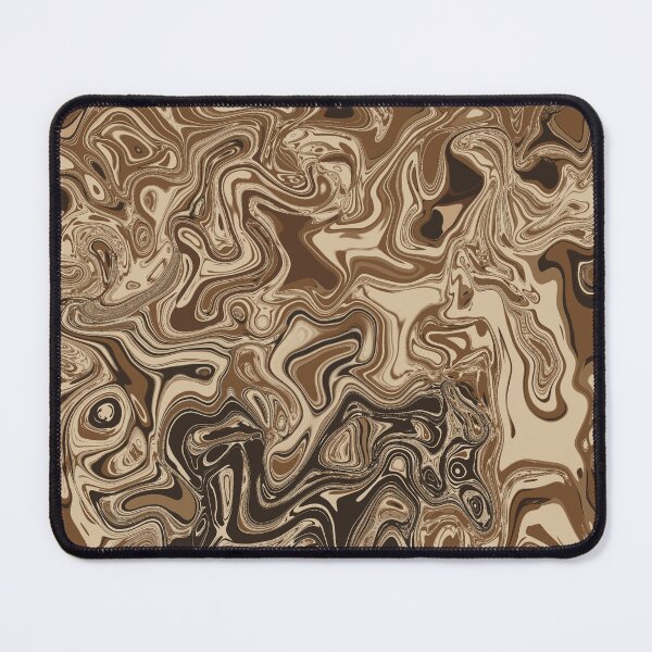 Item preview, Mocha Mirage Abstract Swirl Art – Earth Tone Fluid Design designed and sold by Zeddessay.