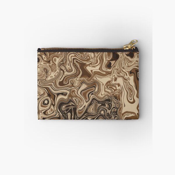 Item preview, Mocha Mirage Abstract Swirl Art – Earth Tone Fluid Design designed and sold by Zeddessay.