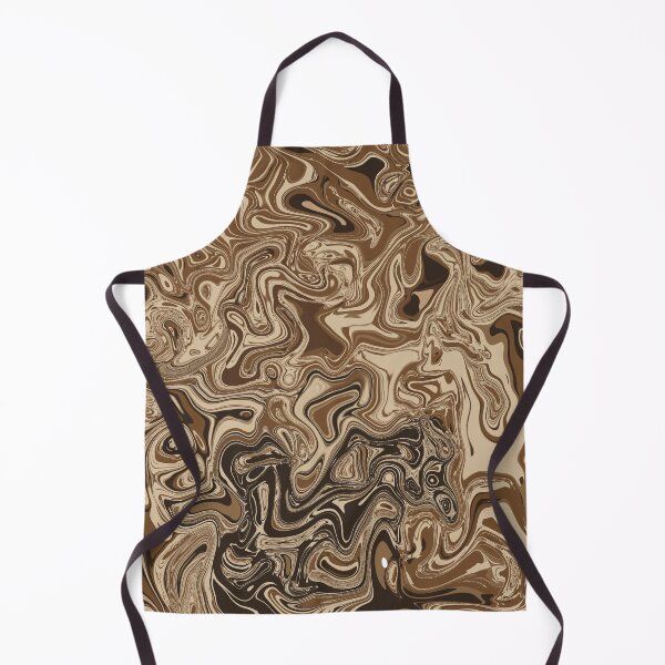 Item preview, Mocha Mirage Abstract Swirl Art – Earth Tone Fluid Design designed and sold by Zeddessay.