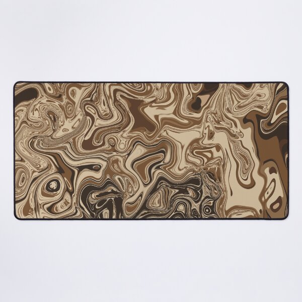 Item preview, Mocha Mirage Abstract Swirl Art – Earth Tone Fluid Design designed and sold by Zeddessay.