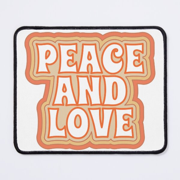 Item preview, Peace And Love Retro Hippie Quote Design designed and sold by A Little Unhinged.