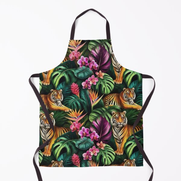 Item preview, Tiger Jungle Dreams Seamless Surface Pattern designed and sold by taiche.